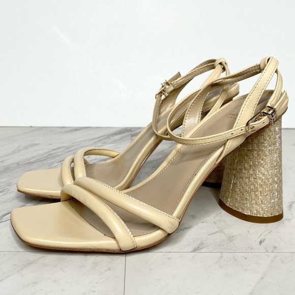 Sam Edelman Kia Yellow Block Heel Sandal 9M - Picture 1 of 15